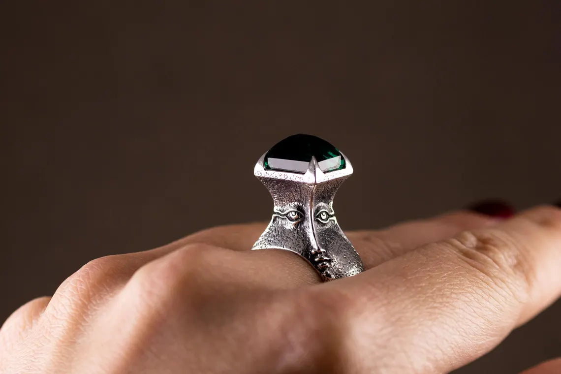 Unisex sterling silver statement jewelry