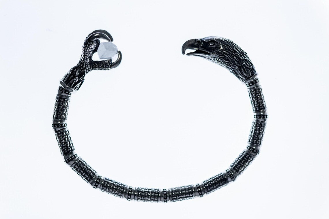 Eagle claw crystal bracelet