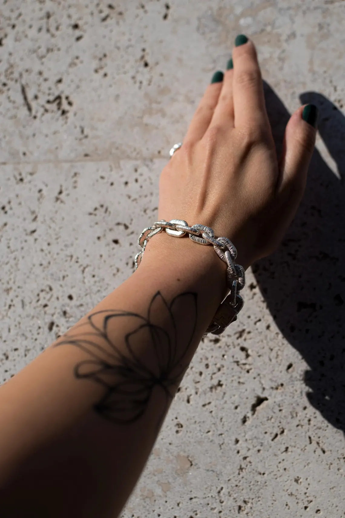 Heavy sterling silver bracelet