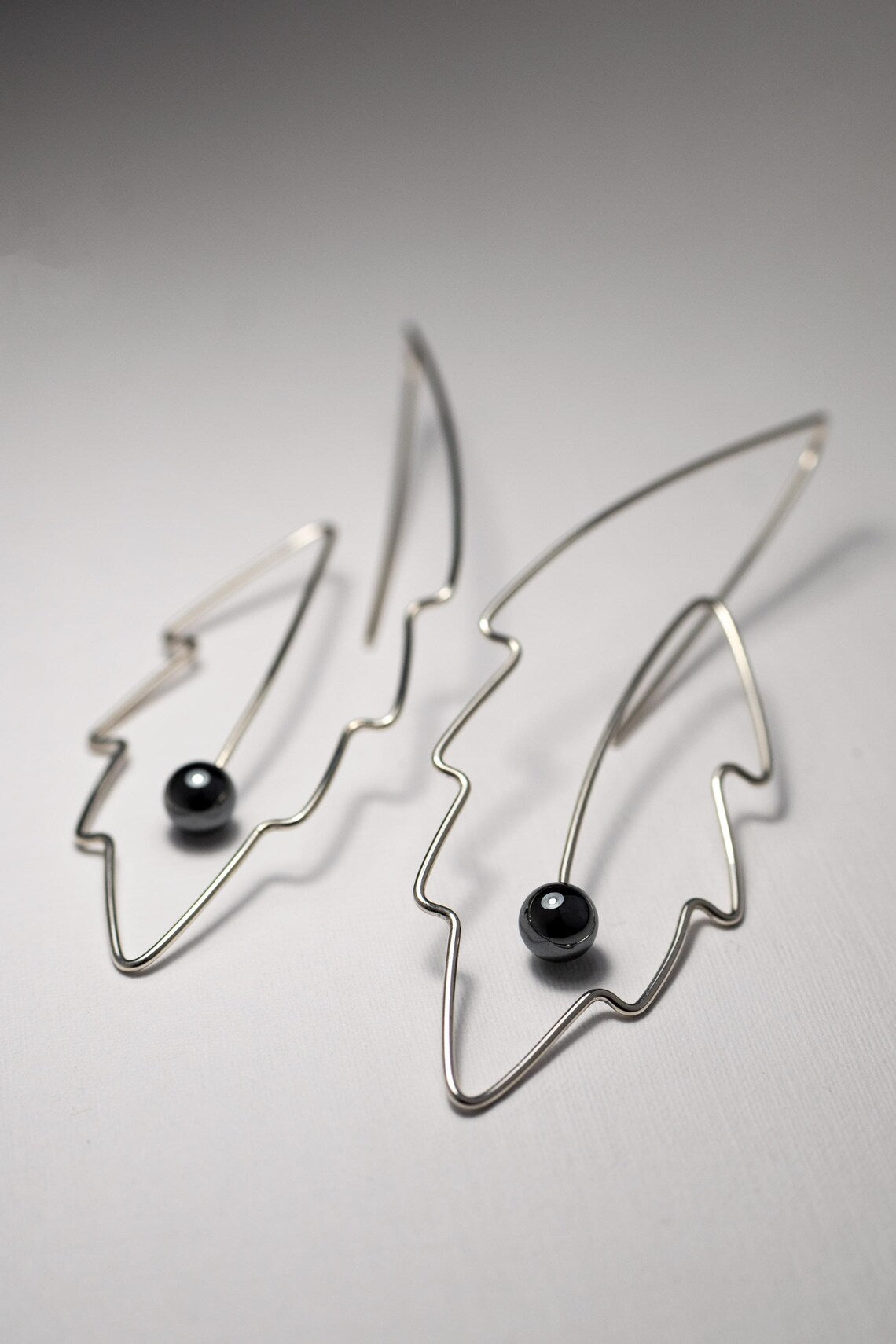 Leaf & Pearl Silver Earrings product image 8