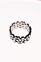 Handcrafted Textured Sterling Silver Jewelry Set – Hoop Earrings & Statement Ring