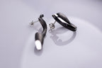 Sculptural Pearl Silver Earrings product image 10
