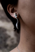 Sculptural Pearl Silver Earrings product image 12