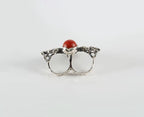 Handmade sterling silver statement ring gift for her