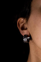 Handcrafted Textured Sterling Silver Jewelry Set – Hoop Earrings & Statement Ring