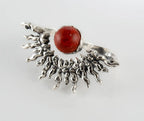 Statement sun-inspired ring in solid 925 sterling silver