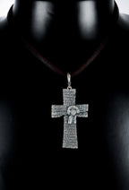 Sterling silver cross necklace
