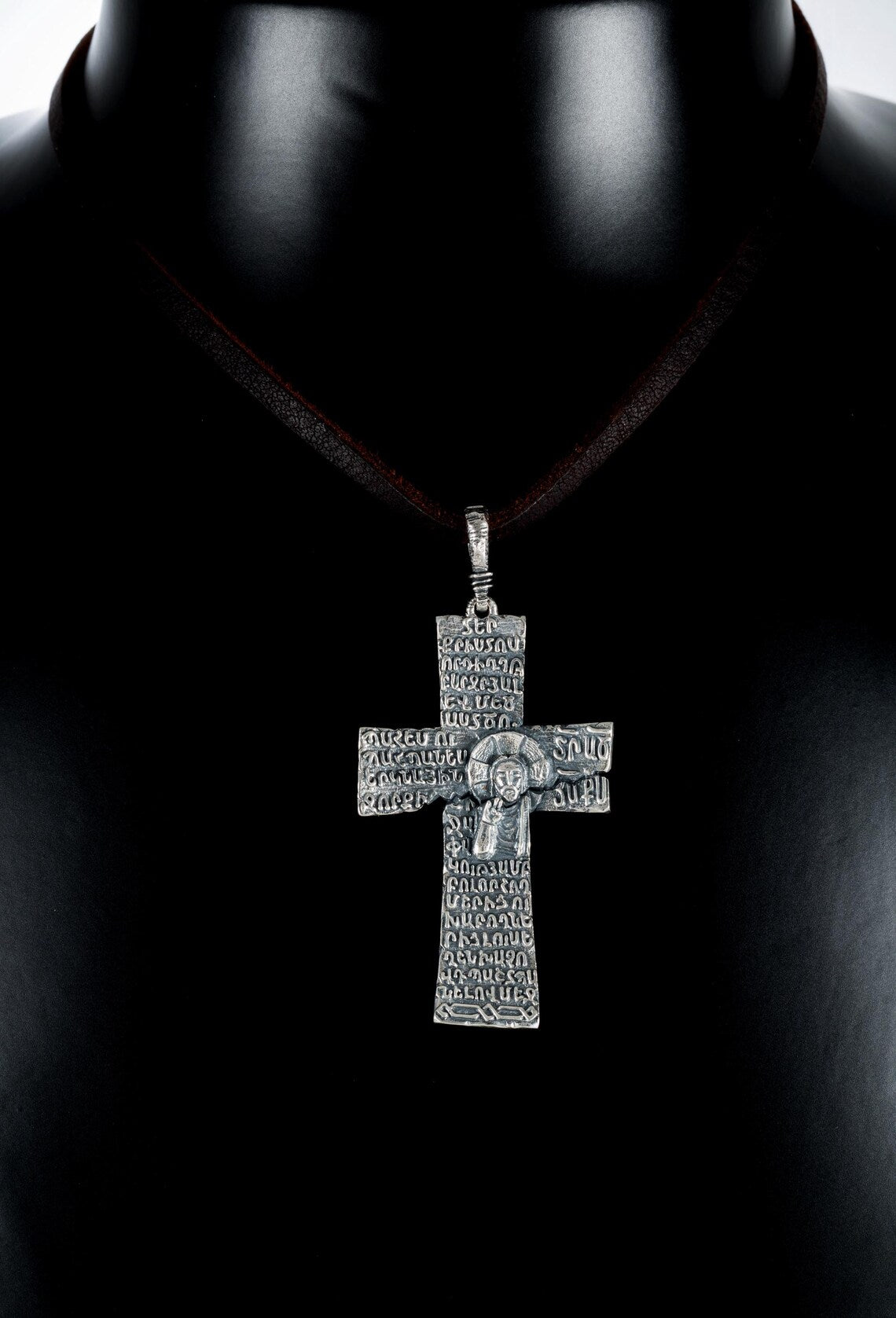 Sterling silver cross necklace