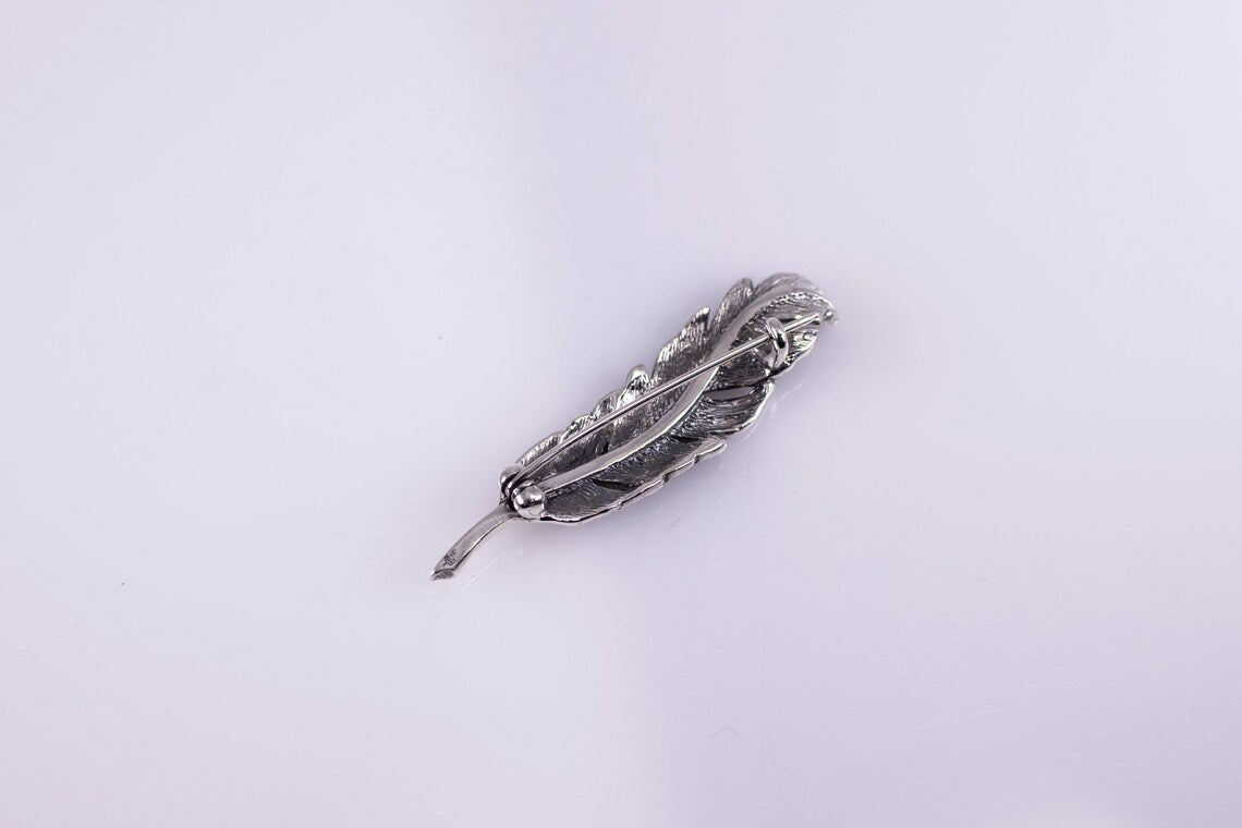 Sterling silver feather accessory