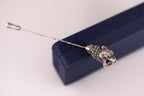 Lion Head Silver Stick Brooch product image 6