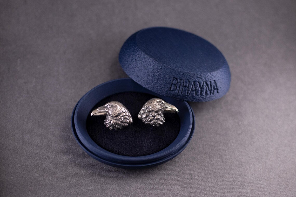 Raven Head Silver Cufflinks product image 7
