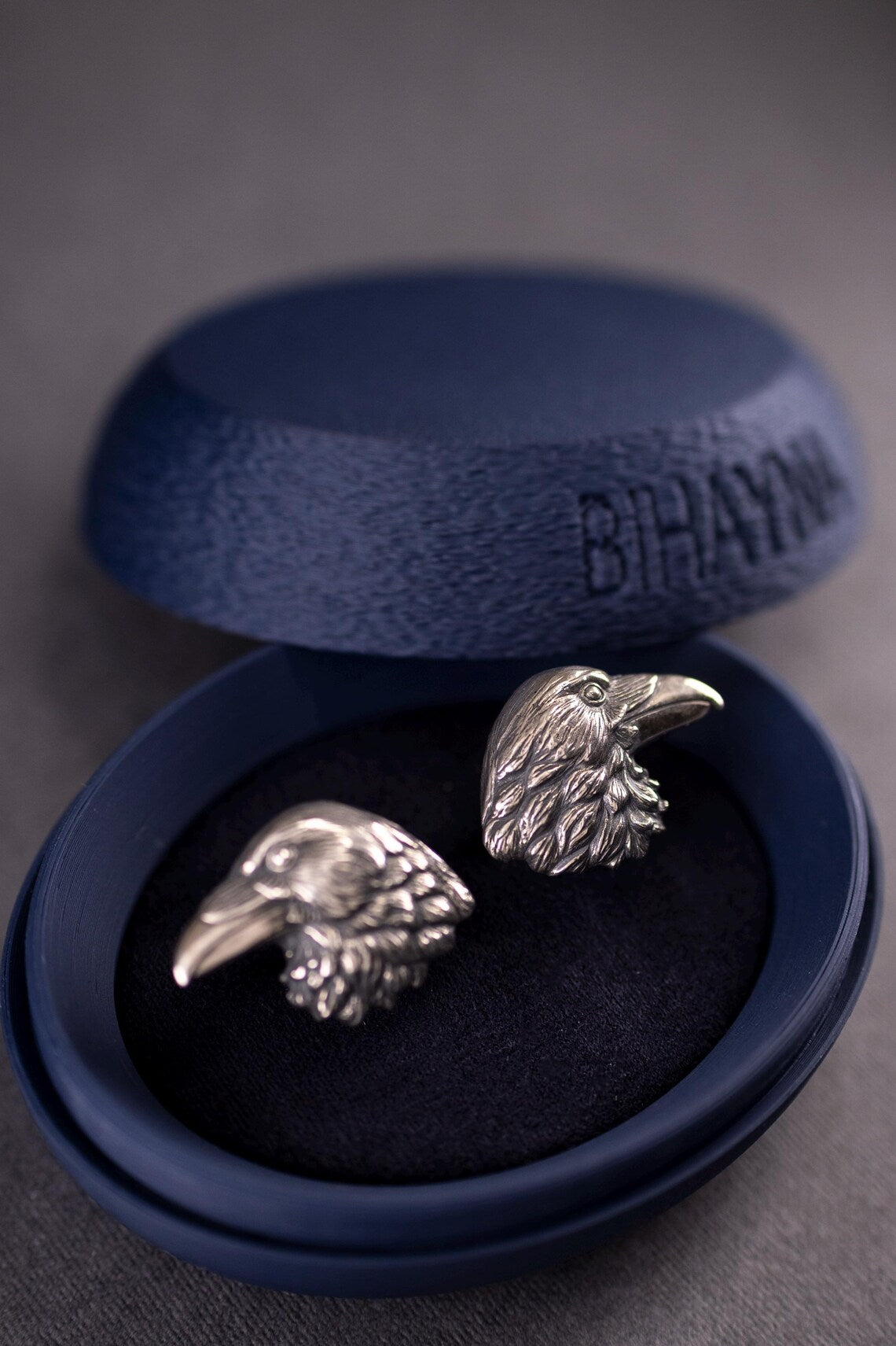 Raven Head Silver Cufflinks product image 6