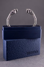 Panther head leather bracelet