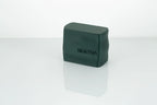 Dark green yoga block with 'BIHAYNA' branding on a white background