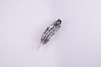 Feather brooch for jacket