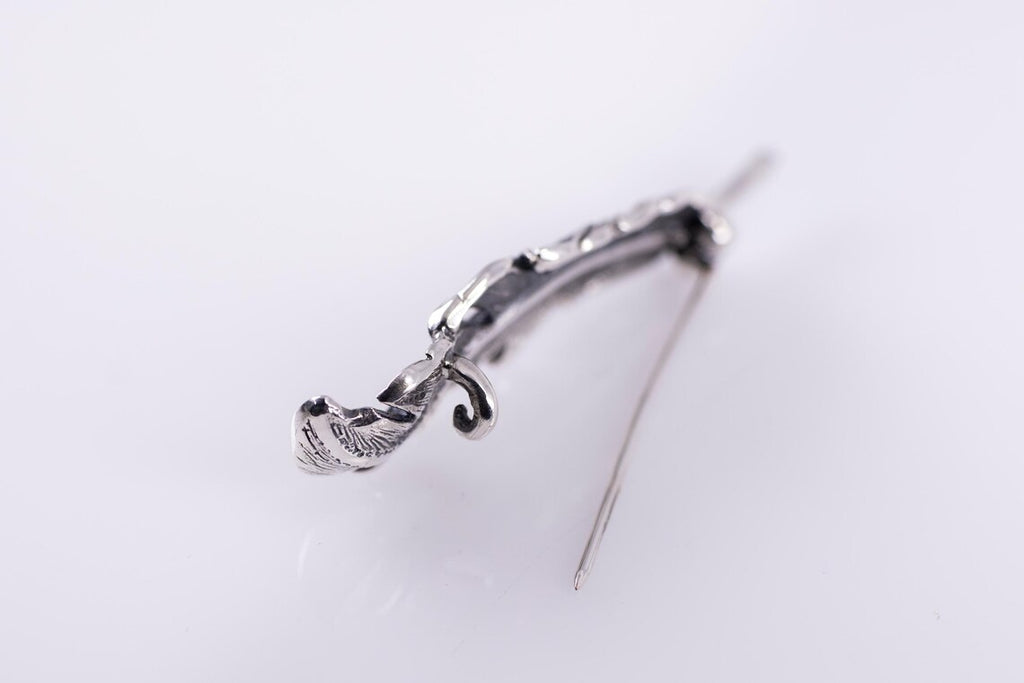 Sterling Silver Feather Brooch