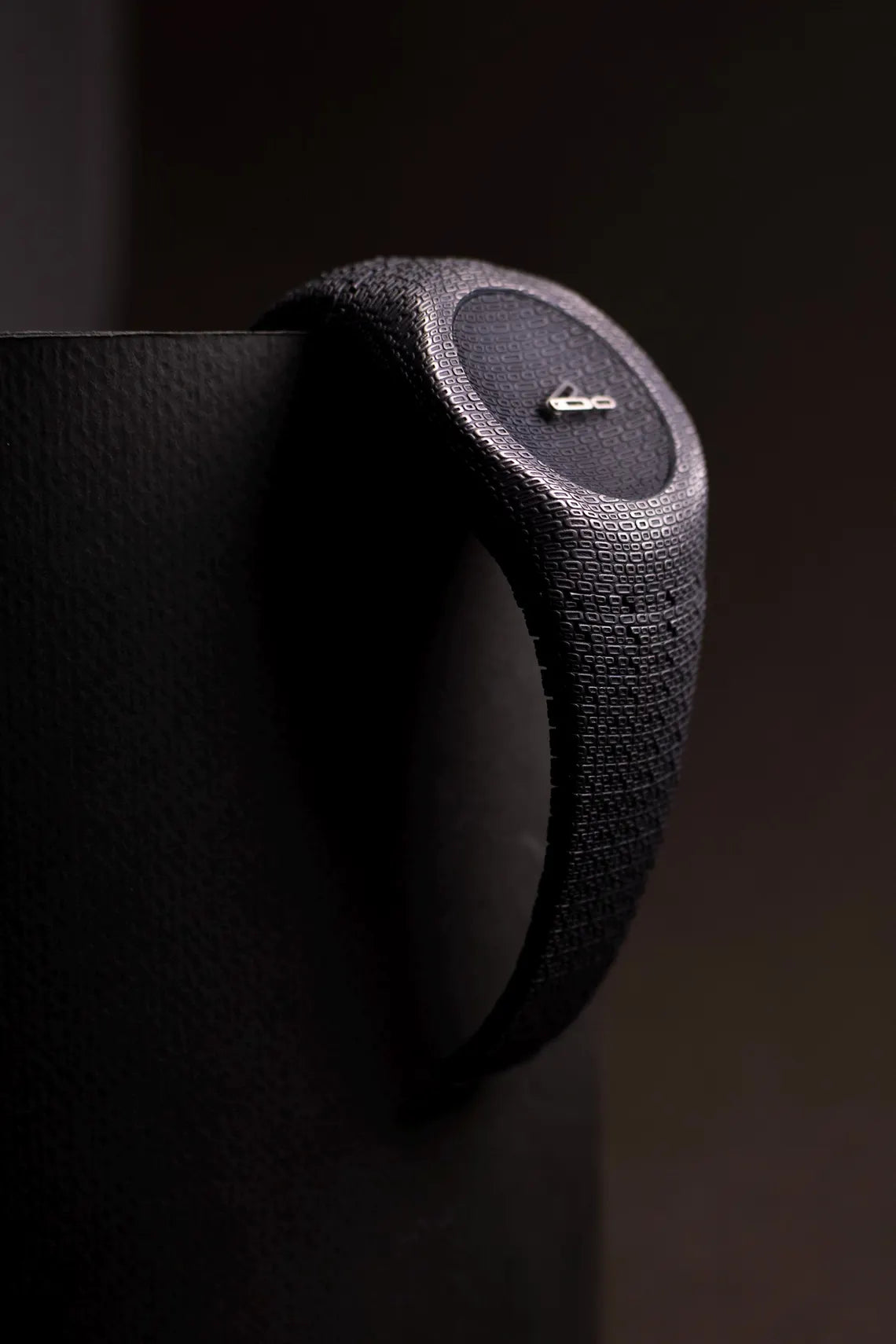 Textured Silver Cuff Watch