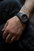 Textured Silver Cuff Watch