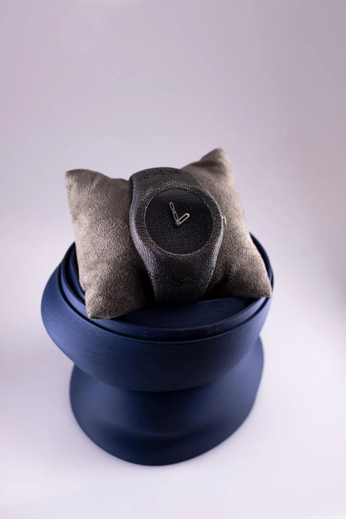 Textured Silver Cuff Watch