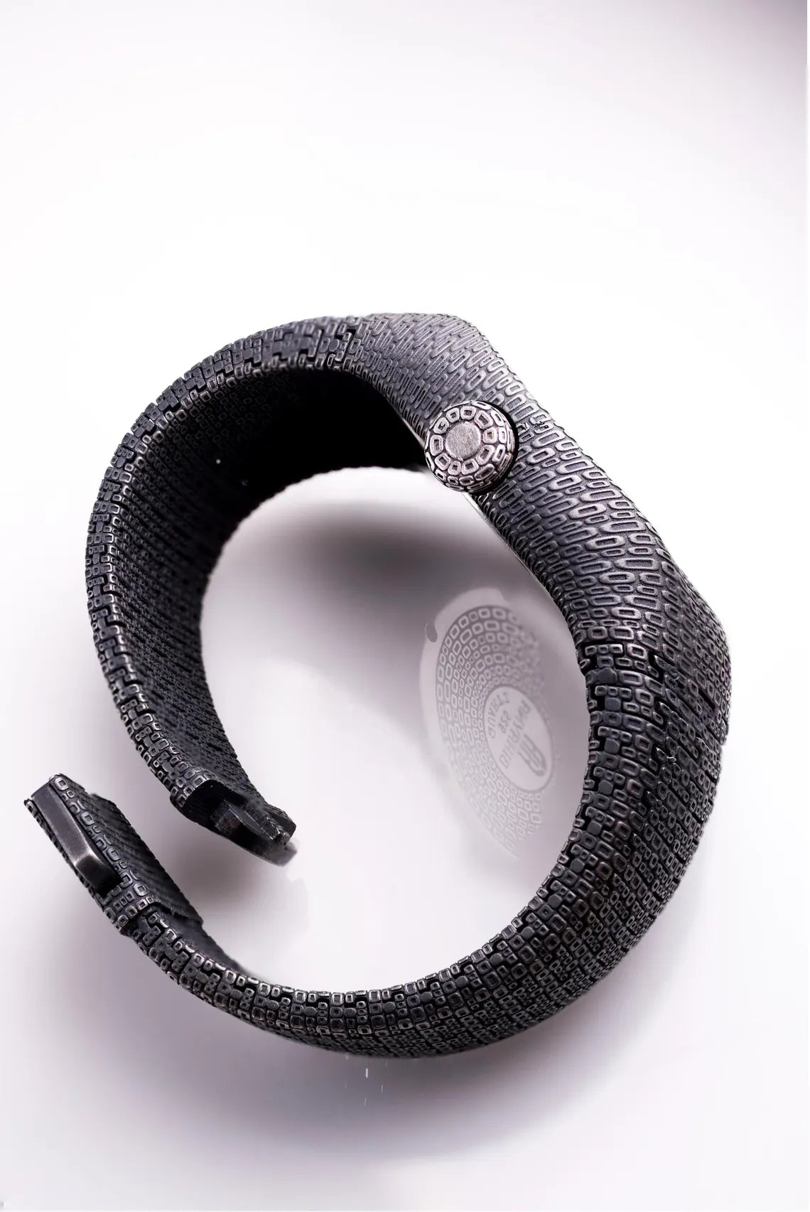 Textured Silver Cuff Watch