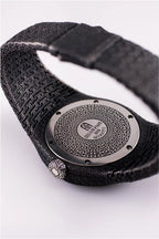 Textured Silver Cuff Watch