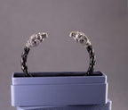 Viking style animal cuff bracelet