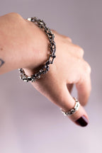 Oxidized Silver Branch Chain Necklace product image 7