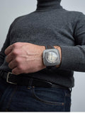 Artisan unisex sterling silver watch with sapphire crystal