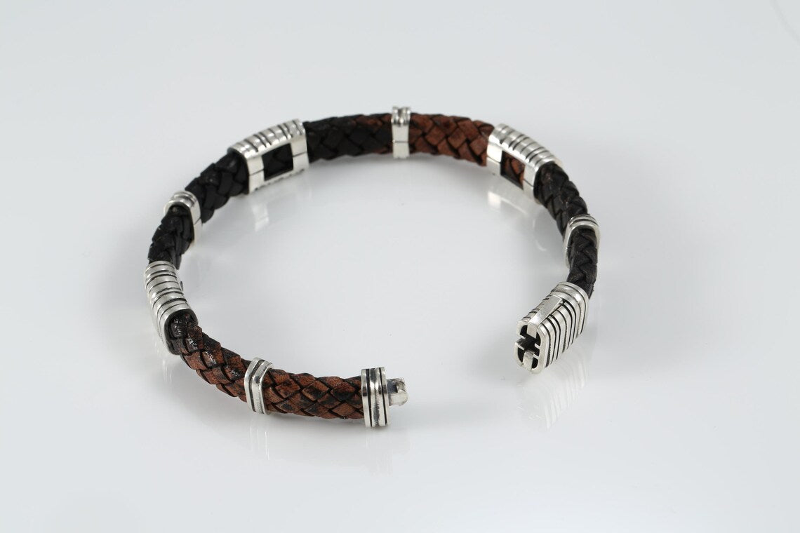 Handmade 925 silver bracelet for men