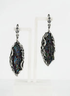 Rainbow Carborundum Silver Earrings product image 5