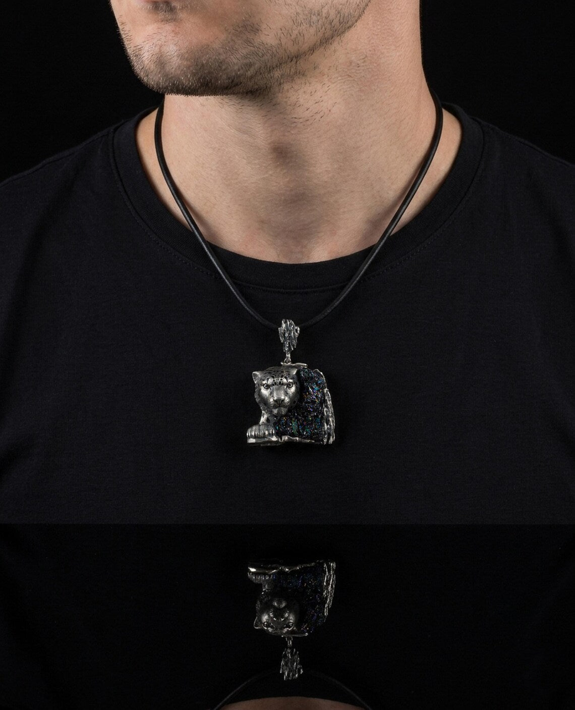 Wild cat statement necklace