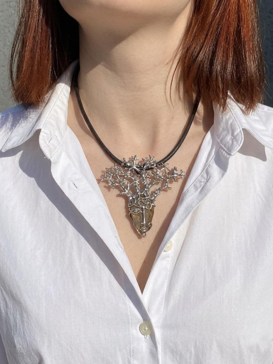 Sterling silver goddess pendant