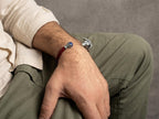 Sterling silver Viking cuff bracelet