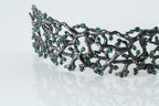 Sterling silver branch cuff bracelet