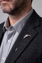 Artisan sterling silver bird pin