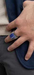Dark gothic serpent ring handmade artisan jewelry