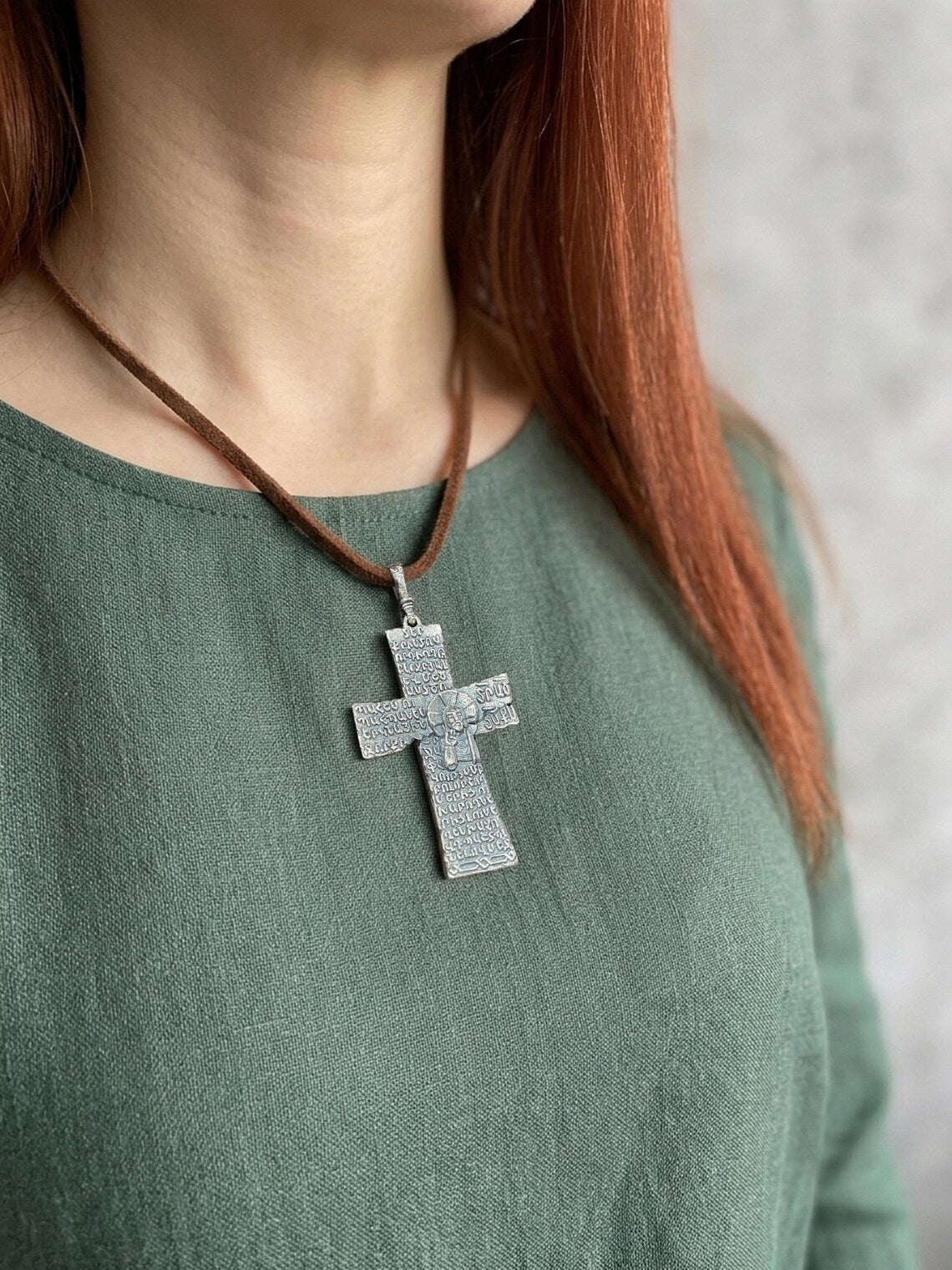 Handmade religious pendant