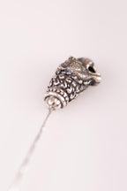 Lion Head Silver Stick Brooch product image 5