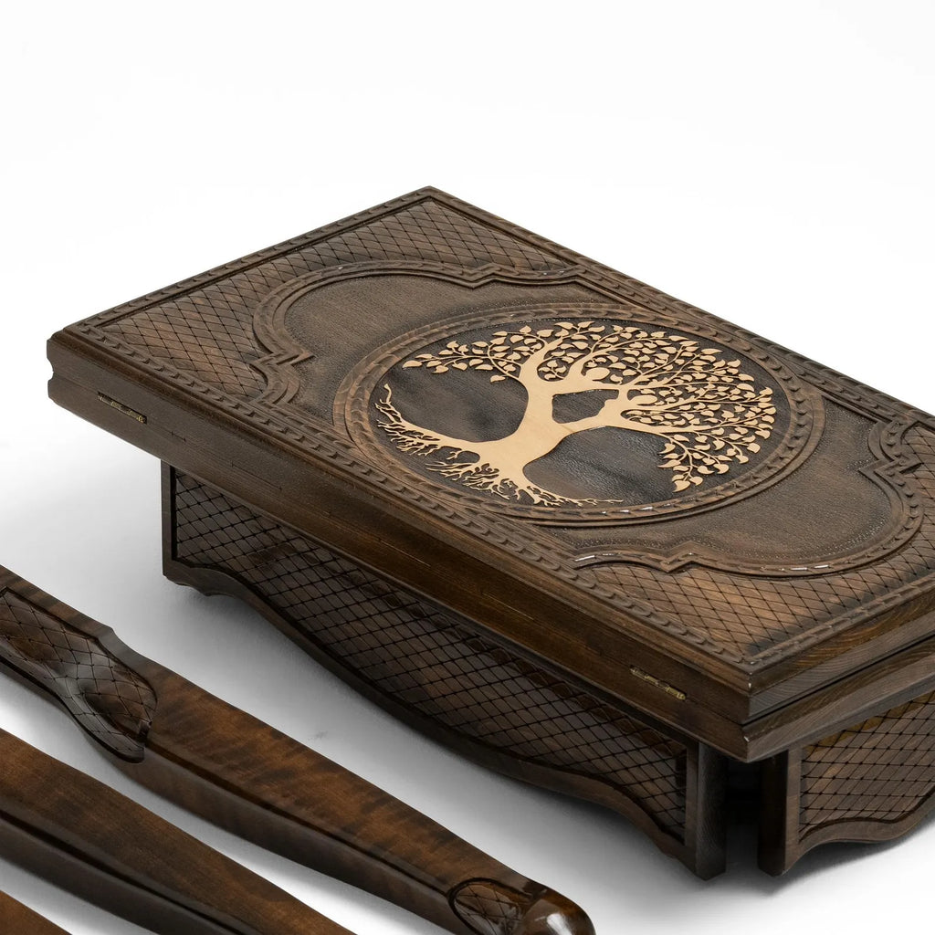 Top-down view of the Tree of Life chessboard