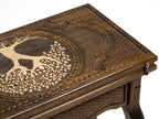 Handmade Tree of Life chess table with openwork carving