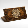 Armenian backgammon set with intricate ornament patterns