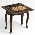 Luxury Tree of Life chess table with hand-carved openwork base