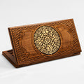 Personalized Armenian backgammon set with ornament design