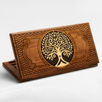 Luxury Armenian backgammon set with elegant tree motif