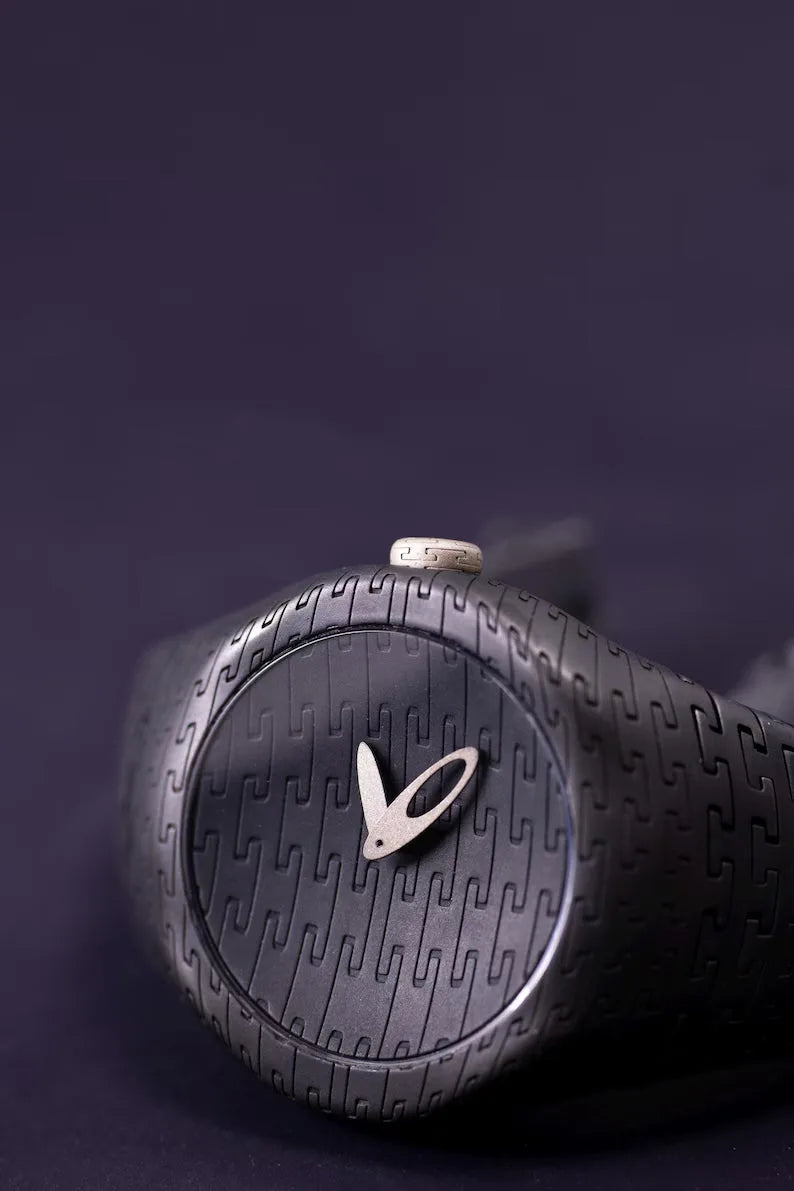 Matte Black Silver Men's Watch product image 13
