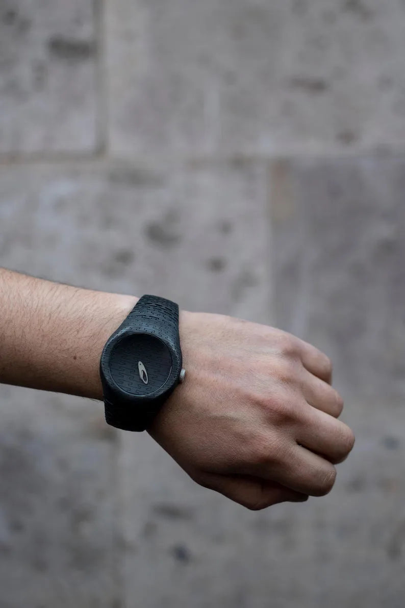 Matte Black Silver Men's Watch product image 14