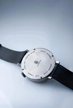 Minimalist Black Dial Silver Watch