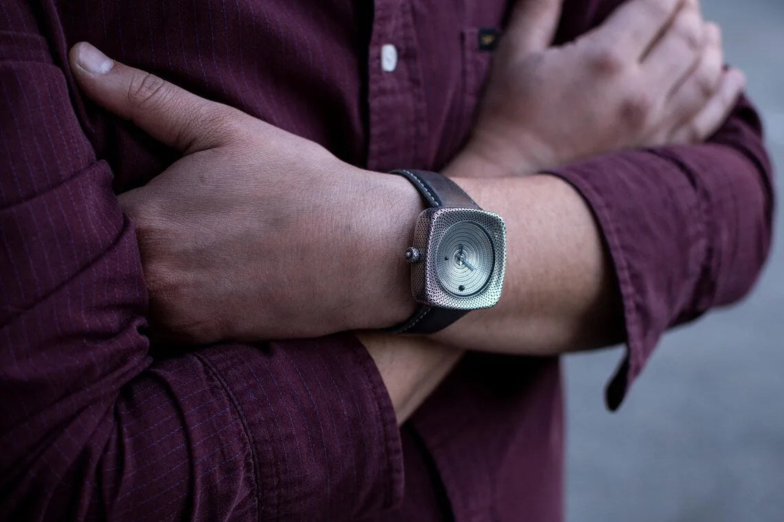 Square Blue Enamel Silver Watch product image 10