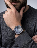 Square Blue Enamel Silver Watch product image 3