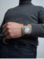 Artisan unisex sterling silver watch with sapphire crystal